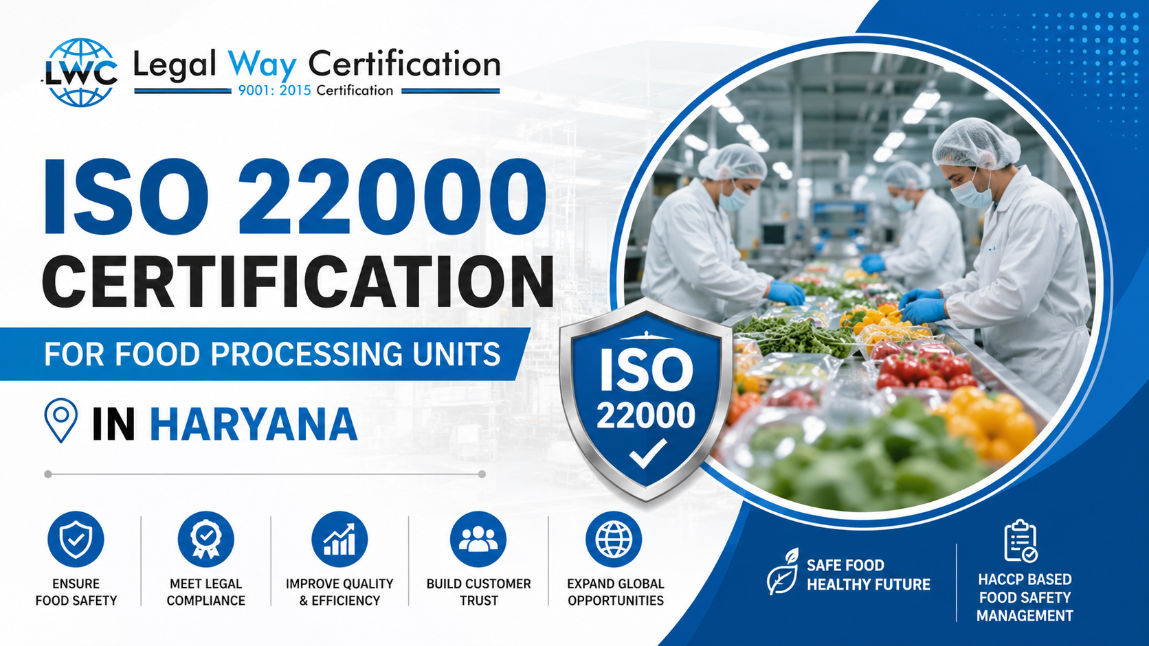 ISO 22000 Certification for Food Processing Units in Haryana